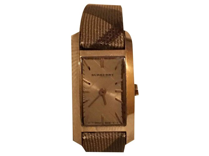 Burberry Fine watches Leather  ref.115319