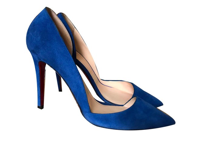 Christian Louboutin HELMUT Azul oscuro Suecia  ref.115326