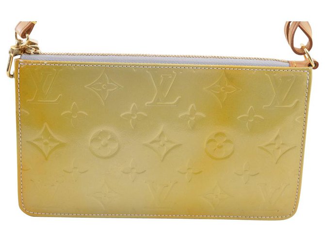 Bolso de mano Louis Vuitton Amarillo Cuero  ref.115353