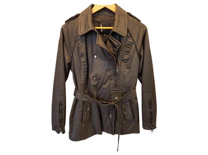 MKT studio Coats, Outerwear Black Polyester  ref.115358