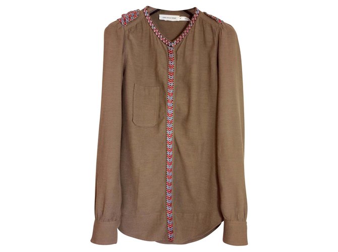 Isabel Marant Etoile Brown Shirt Cotton Viscose  ref.115387
