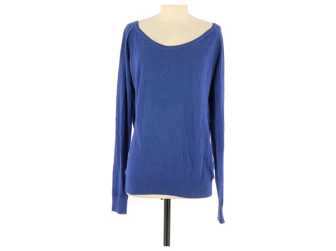 Sandro Sweater Navy blue Cotton  ref.115422
