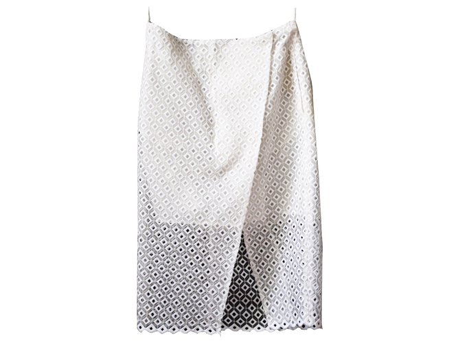 Stella Mc Cartney Skirts White Cotton  ref.115462