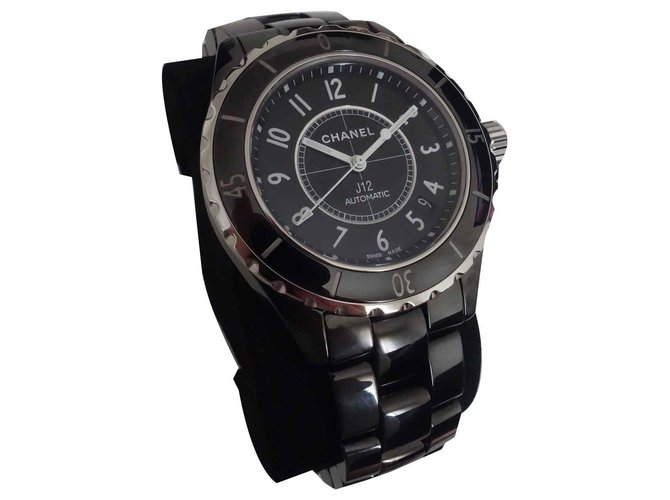 J watch12 Chanel automatic Black Ceramic  ref.115483