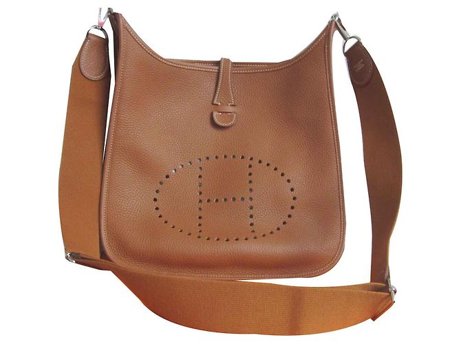 Hermès Bolsa de hermes Evelyne Caramelo
