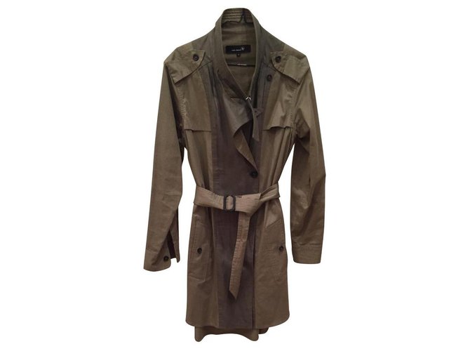Isabel Marant Trench coats Khaki Cotton  ref.115533