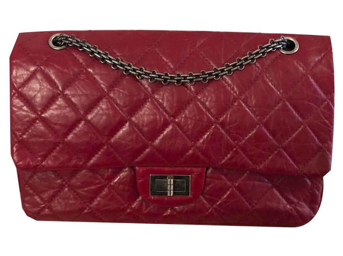 Chanel Reissue 2.55 Red Leather  ref.115608
