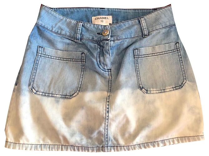 Chanel Shadow Jeansrock