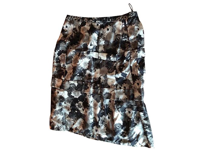 Gonna Louis Vuitton in seta multicolore