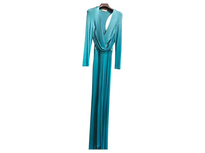 Versace Dresses Turquoise  ref.115661