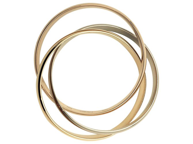 Love Cartier-Armband, "Trinity" -Modell, Großes Modell. Weißgold Gelbes Gold Roségold  ref.115760