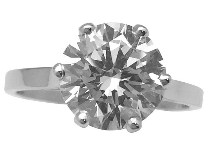inconnue Solitaire en platine, diamant de 2,63 carats I/VVS2  ref.115789