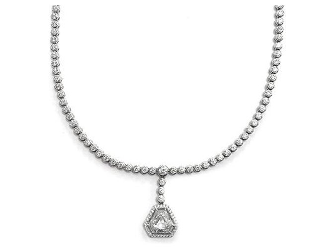 inconnue collar de lazo de diamantes. Oro blanco  ref.115803
