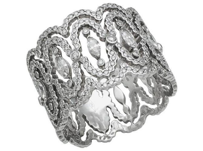 Messika "Lace" ring in white gold, diamants.  ref.115812
