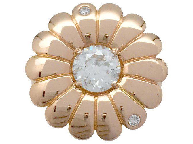 inconnue Rose gold daisy ring, diamants. Pink gold  ref.115815