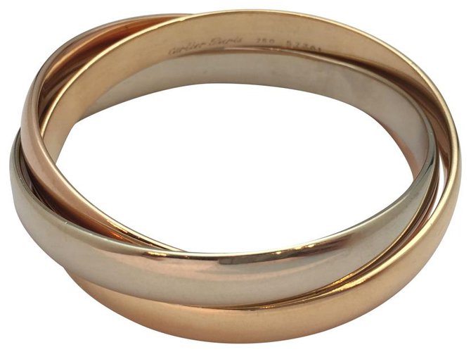 Love Cartier "Trinity" bracelet in three tone gold. White gold Yellow gold Pink gold  ref.115842