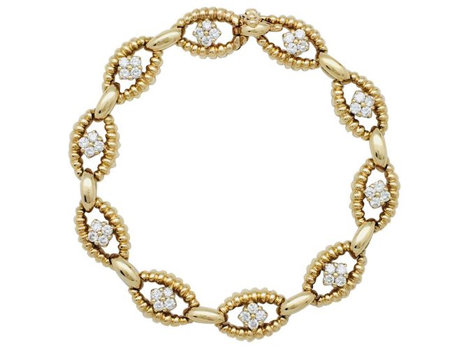 Pulsera Boucheron en oro y diamantes.. Oro amarillo  ref.115846