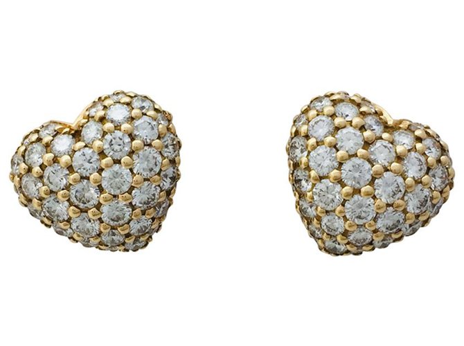 Chopard earrings in yellow gold, diamants.  ref.115872