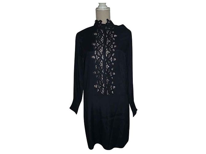 Swildens Travolta Kleid Marineblau Rayon