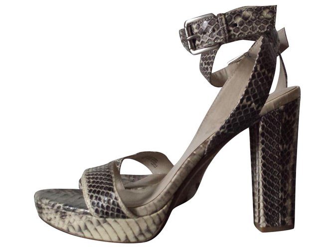 Michael Kors Sandals with heels Light brown Python  - Joli Closet