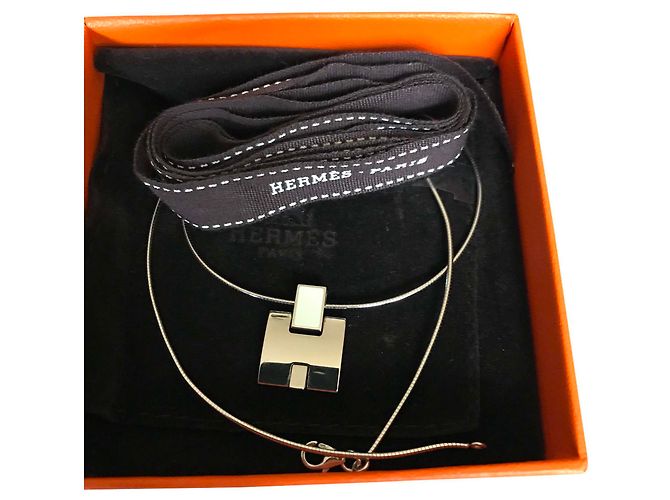 Hermès Collana EILEEN e pendente in paladino Bianco