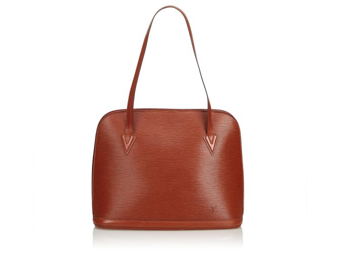 Louis Vuitton Epi Lussac Brown Leather  ref.116130