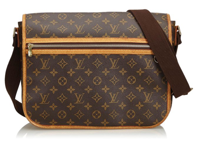 Louis Vuitton Monogram Bosphore PM Brown Leather Cloth  ref.116148
