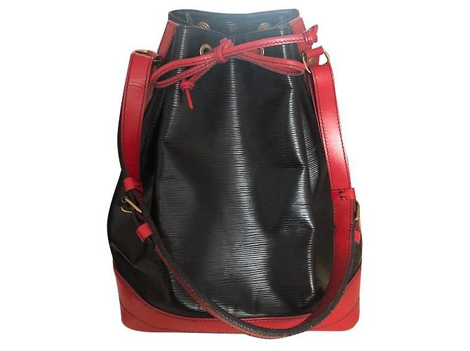 Louis Vuitton Eimer Tasche aus schwarzem Leder