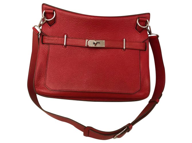 Hermès Jypsiere Red Leather  ref.116233