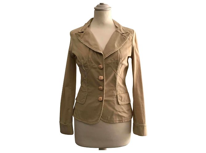 Blazer D&G beige de algodón 