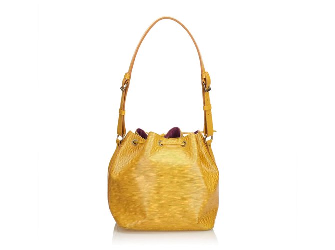 Louis Vuitton Epi Petit Noe Amarelo Couro  ref.116314