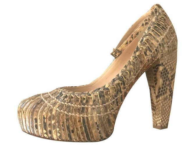 DIOR SKIN PYTHON PUMPS Multiple colors Exotic leather  ref.116386