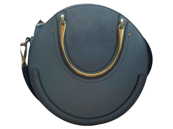 Chloé Grande borsa a doppio manico con pixie Blu chiaro Pelle  ref.116419