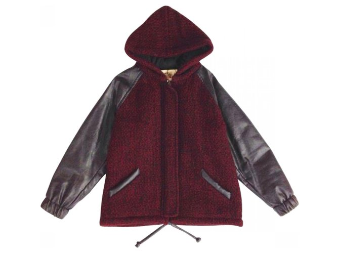 Isabel Marant Etoile Jackets Dark red Wool  ref.116442
