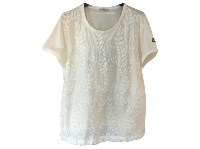 TOP BRODE MONCLER White Cotton  ref.116455
