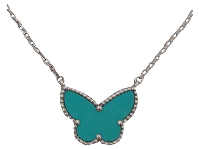 Van Cleef & Arpels Necklaces Turquoise White gold  ref.116522