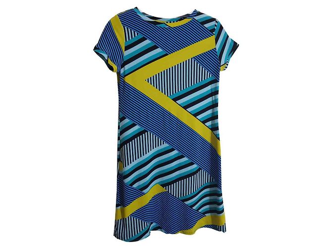 Calvin Klein Multi Color Polyester Dress M