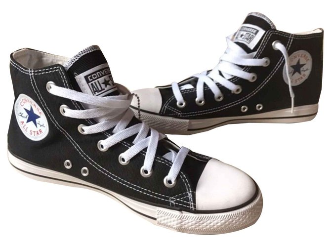 Converse ALL STAR Sneakers Cloth Black ref.116649 - Joli Closet