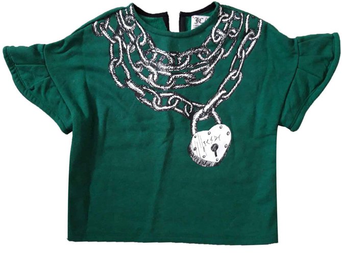 Jc De Castelbajac Knitwear Green Cotton  ref.116679