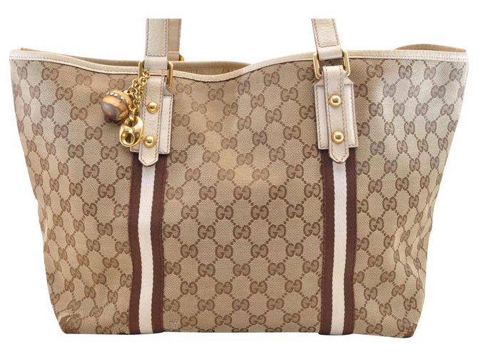 Gucci Tote bag Brown Cloth  ref.116750