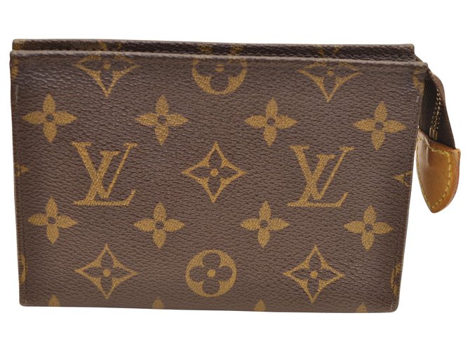 Louis Vuitton Pochette Cosmetique Brown Cloth  ref.116768