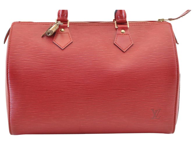 Louis Vuitton Speedy 30 Vermelho  ref.116785
