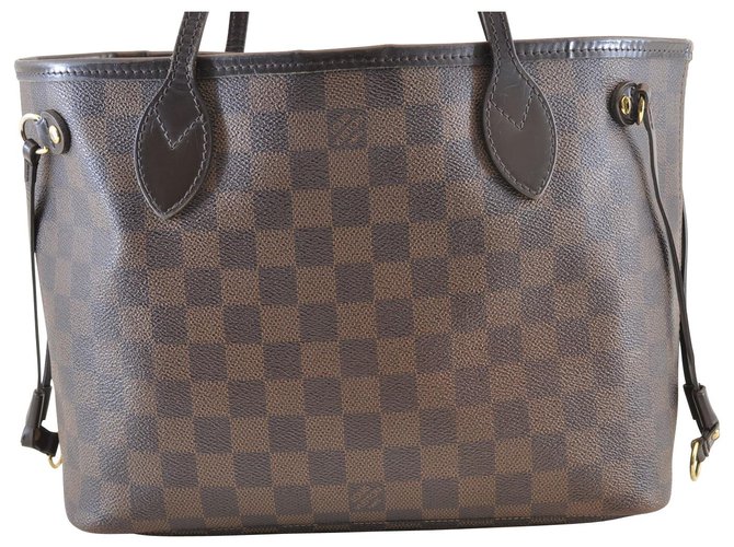 Louis Vuitton Neverfull PM Brown Cloth  ref.116797