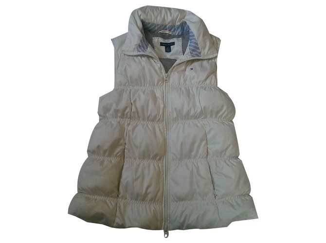 Tommy Hilfiger Daunenjacke Eggshell Aus weiß