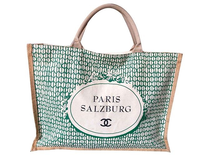 Chanel Handtaschen Schwarz Grün Roh