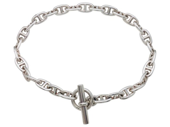 Hermès necklace "Anchor chain" em prata.  ref.116957