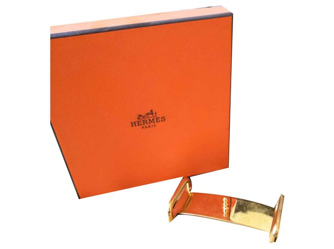 Hermès belt buckle Golden Metal  ref.116965