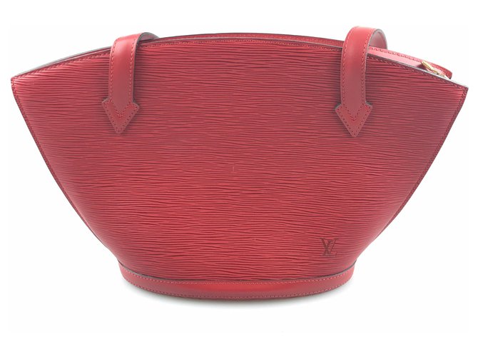 Louis Vuitton Red Epi Saint Jacques Short Strap Leather  ref.117056