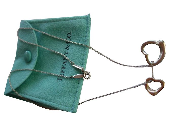 Tiffany & Co Pendente Open Heart di Elsa Peretti in argento e oro D'oro