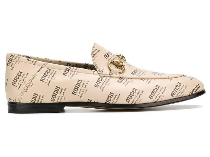 gucci. new moccasins Beige Leather  ref.117126